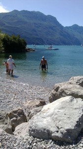 Dopo la bici, un bel bagno nel Lago di Garda!
