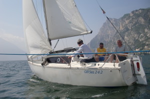 I fiabbini Sergio ed Helmut sulla barca di Luciano P.