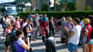 Preparativi della partenza, a Lavis (TN)