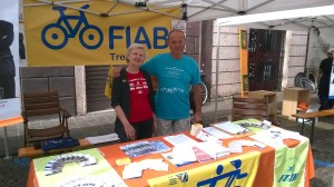 Fiab Trento: la Past President Manuela DemattÃ¨ e il Presidente Guglielmo Duman