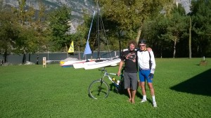 ... ed infatti, eccomi qui, al Lago di Cavedine, con il mio amico Daniele