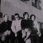 Foto storica: 50 anni fa al Rifugio Rosetta, con il gestore Michele Micel  Gadenz, Capo del Soccorso Alpino