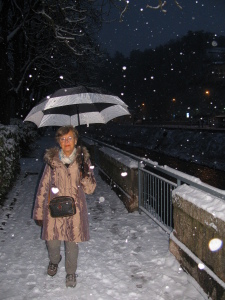 Just walking in the snow ...