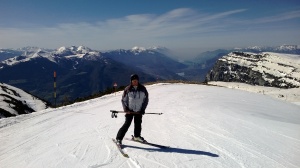 18 aprile 2014, da Cima Paganella vrso i laghi di Cavedine e di Garda