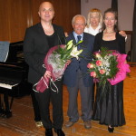 Ad un concerto della "sua" Associazione Amici della Musica