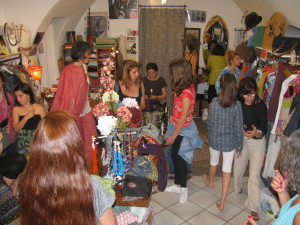 La vestizione delle modelle