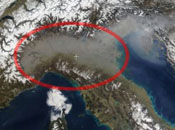 L'inquinamento della val Padana - fonte wikipedia.it