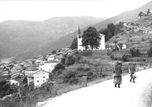 Il Traffico possibile a Valda fino agli anni 70 (Foto Faganello - Archivio PAT)