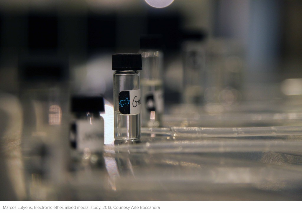 Marcos Lutyens, Electronic ether, mixed media, study, 2013