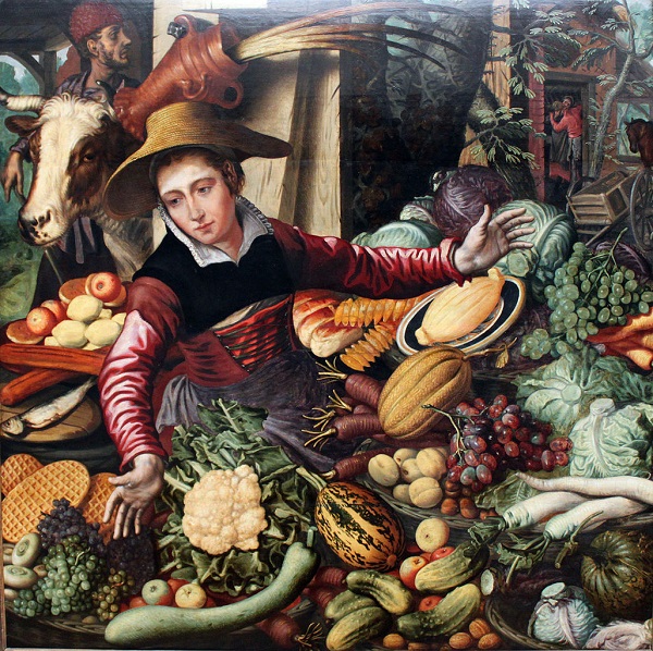 Pieter Aersten, Venditrice di ortaggi, 1567